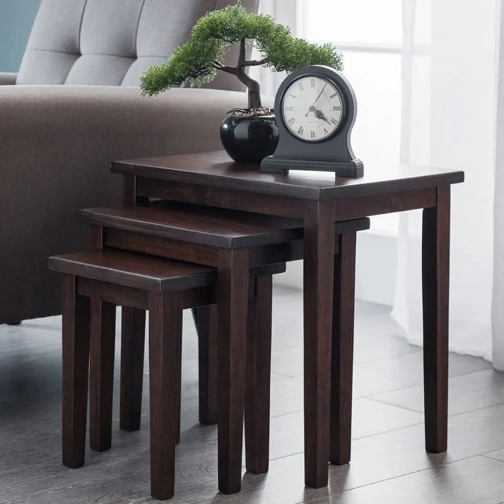 Cleo Nest of Tables Set of 3 - Mahogany
