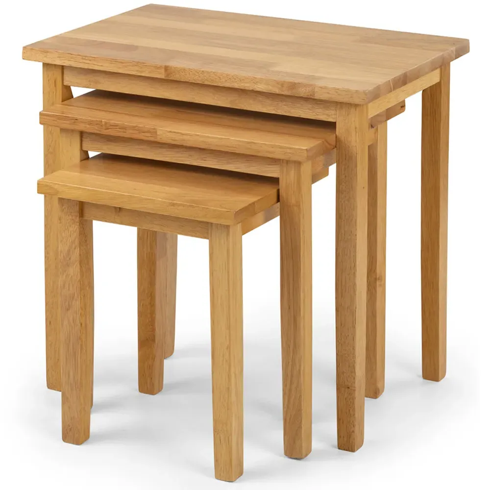 Cleo Nest of Tables Set of 3 - Natural Oak
