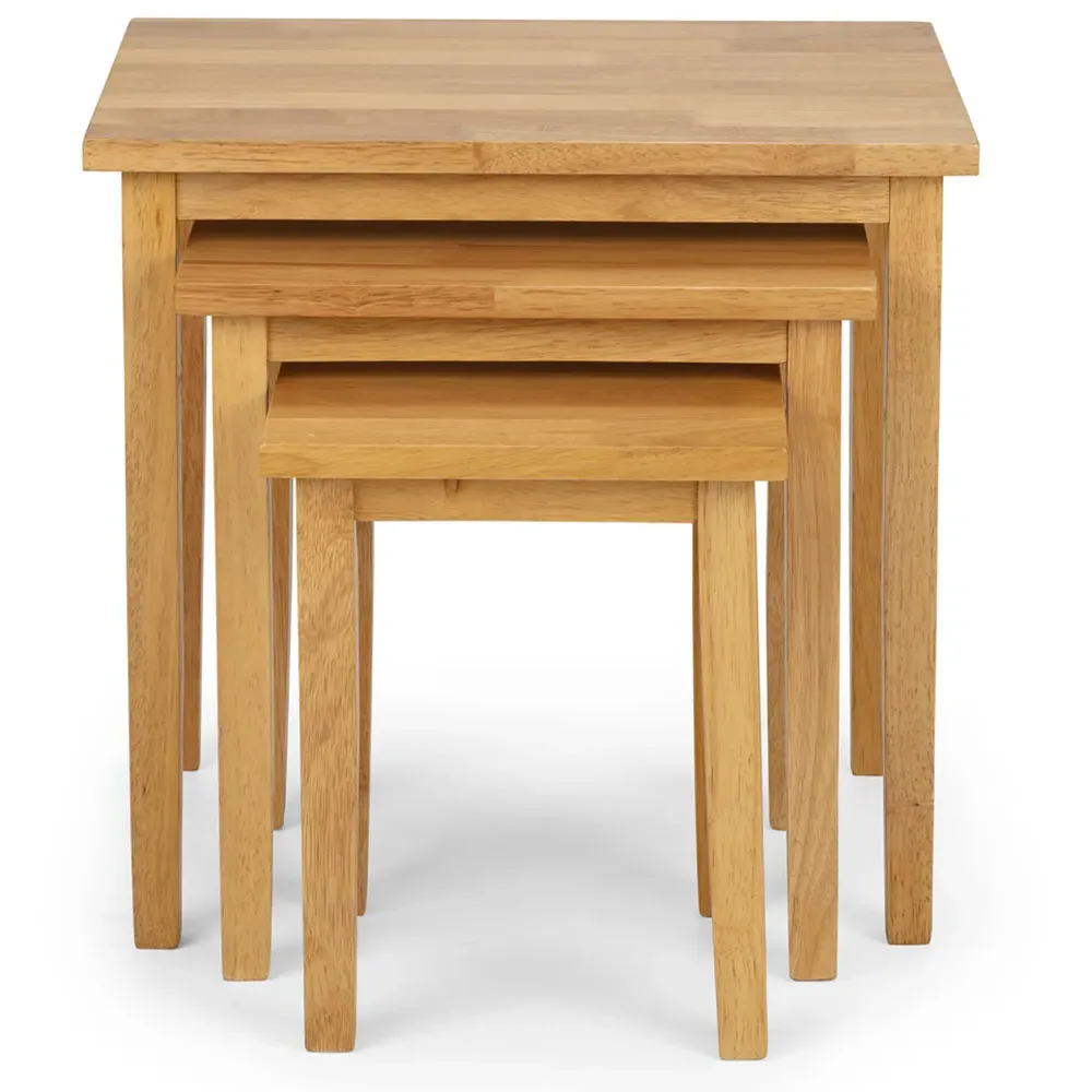 Cleo Nest of Tables Set of 3 - Natural Oak