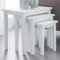 Cleo Nest of Tables Set of 3 - White