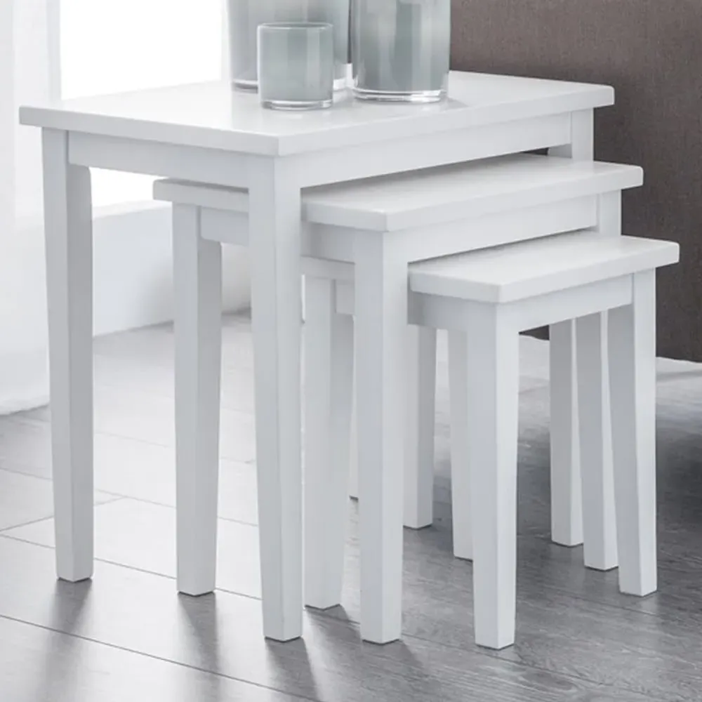 Cleo Nest of Tables Set of 3 - White