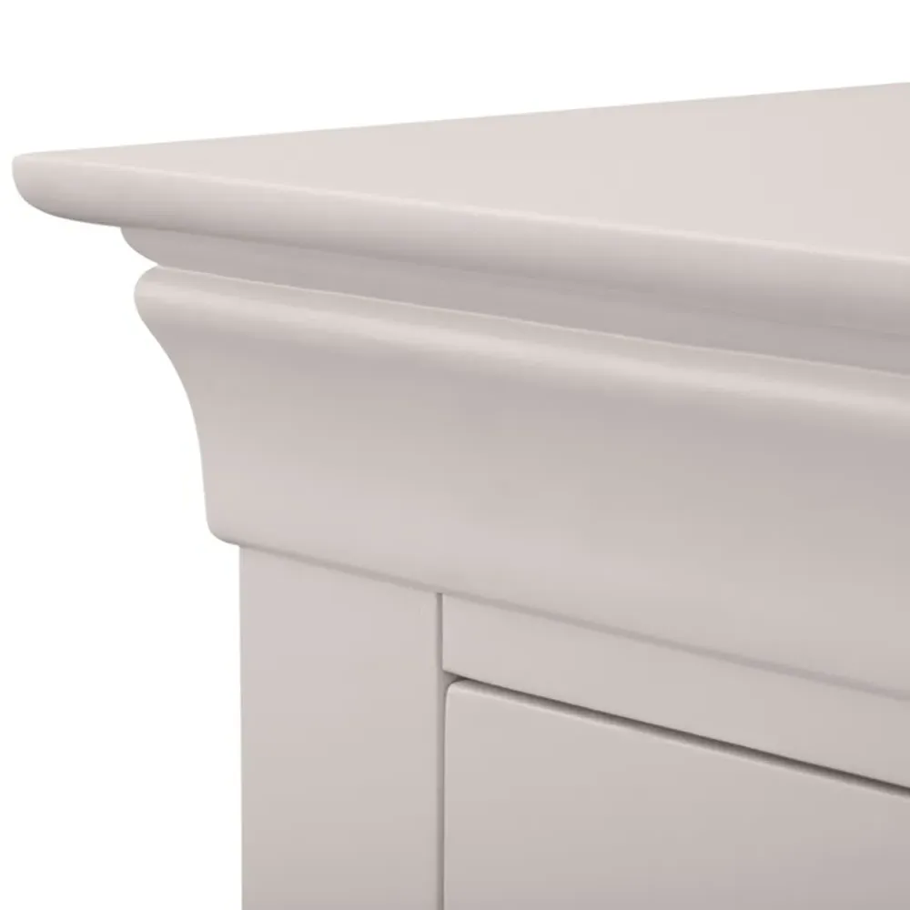 Clermont 2 Drawer Bedside Table - Grey