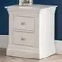 Clermont 2 Drawer Bedside Table - White