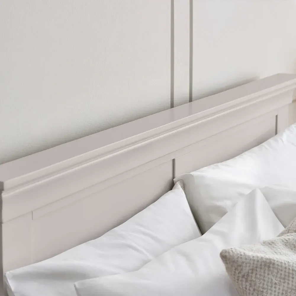 Clermont King Size Bed Frame - Grey, Pine