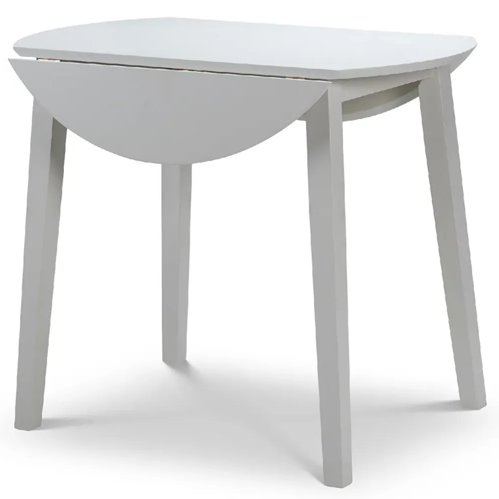 Coast 4-Seater Round Dropleaf Dining Table - Grey