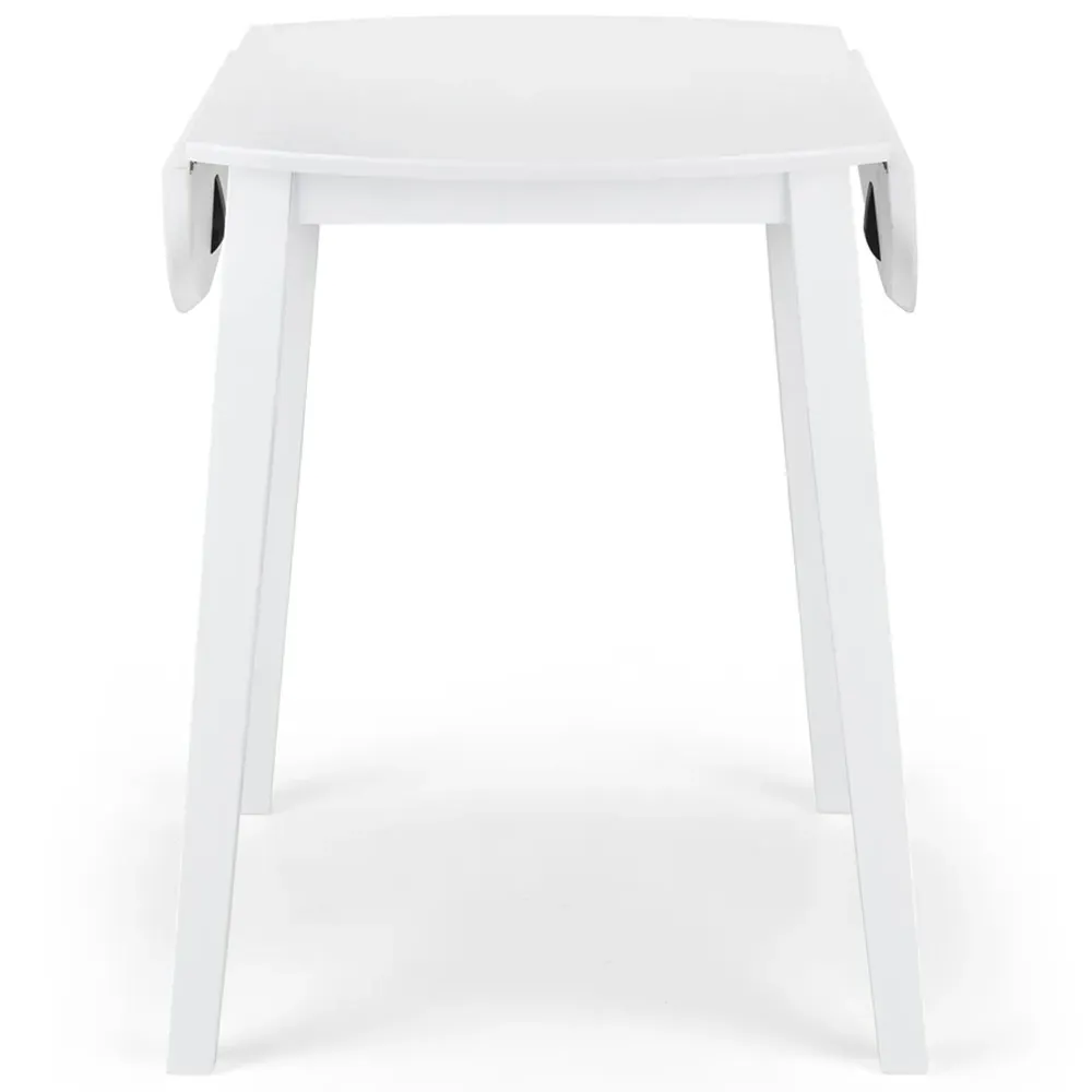 Coast 4-Seater Round Dropleaf Dining Table - White
