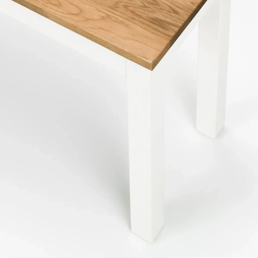 Coxmoor 2-Seater Dining Bench - Ivory, Oak