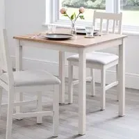 Coxmoor Square Dining Table - Ivory, Oak