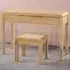 Curve 2 Drawer Dressing Table Set - White Oak