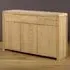 Curve 3 Drawer 3 Door Sideboard - Oak