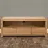Curve 3 Drawer TV Unit - Oak
