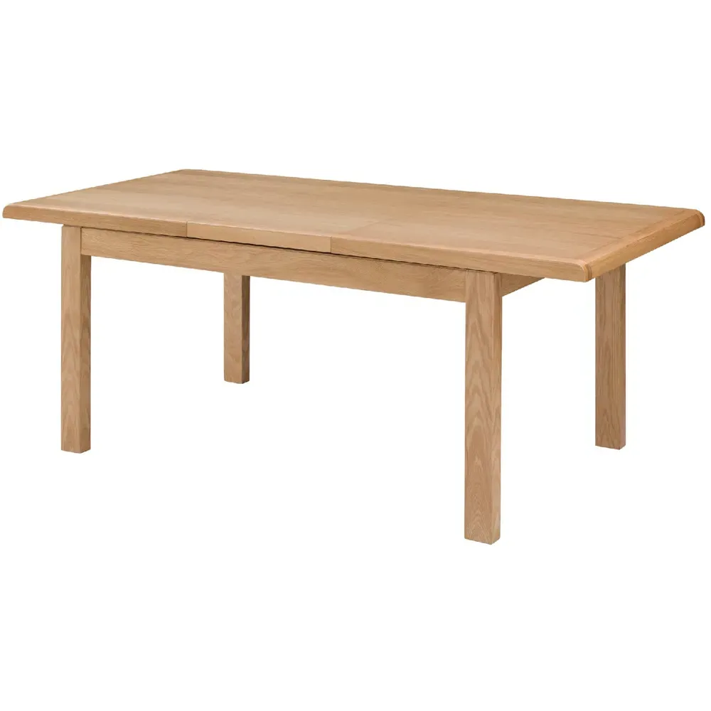 Curve 4 Seater Extending Dining Table - Oak