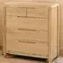Curve 5 Drawer Chest of Drawers - Oak