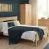 Curve King Size Bed Frame - Oak