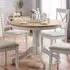 Davenport Round Pedestal Dining Table - Oak, Elephant Grey