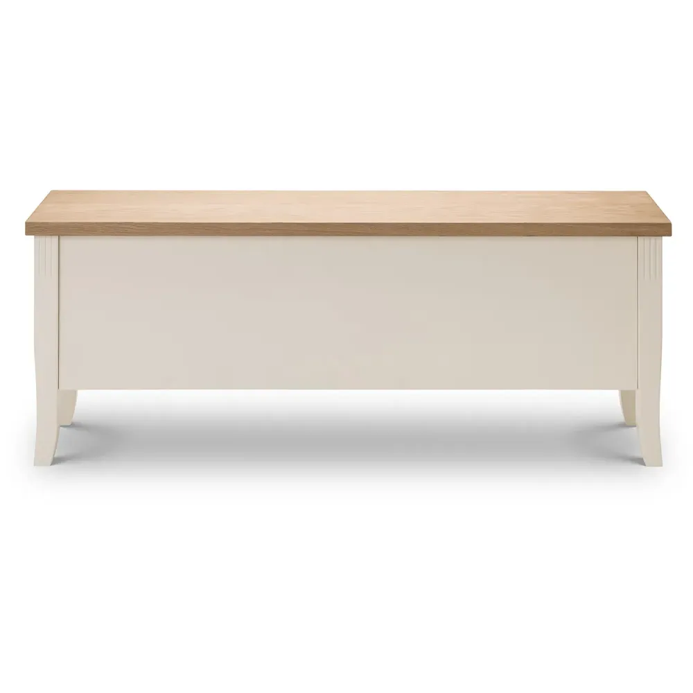 Davenport Storage Dining Bench - Oak, Ivory