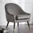 Elliot Accent Chair - Grey, Velvet