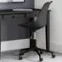 Erika Swivel Office Chair with Height Adjustment - Black, PU