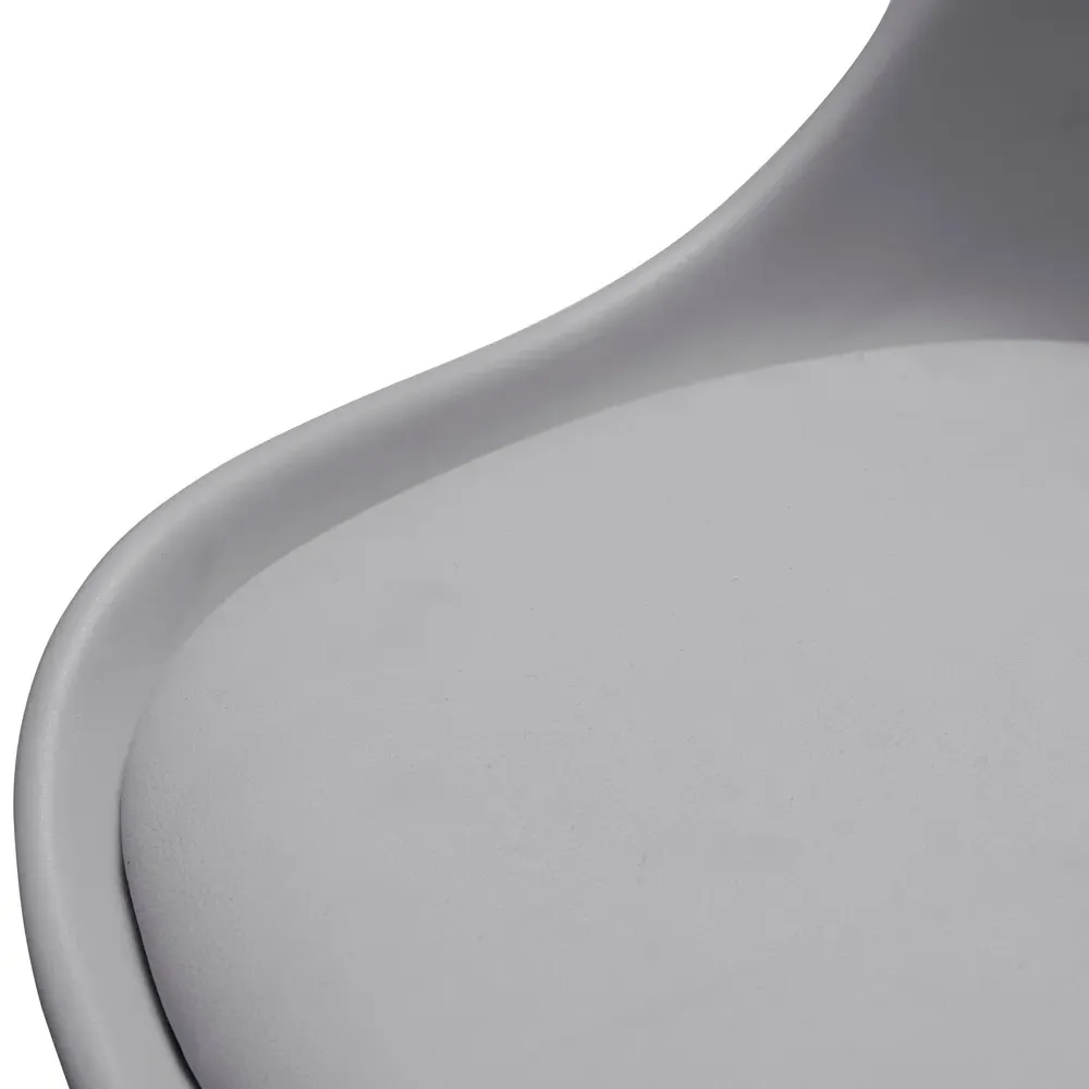 Erika Swivel Office Chair with Height Adjustment - Grey, PU