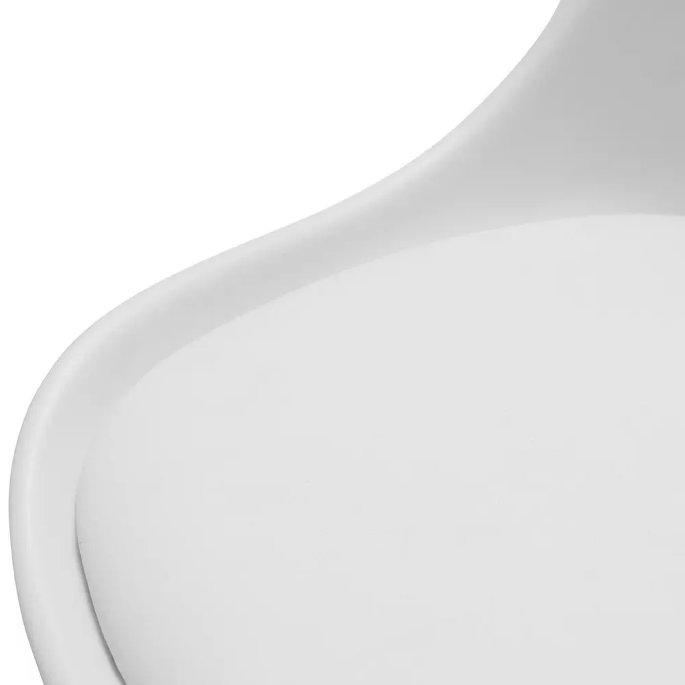 Erika Swivel Office Chair with Height Adjustment - White, PU