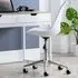 Erika Swivel Office Chair with Height Adjustment - White, PU