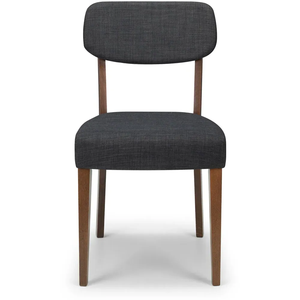 Farringdon Set of 2 Dining Chairs - Grey, Linen