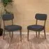 Farringdon Set of 2 Dining Chairs - Grey, Linen