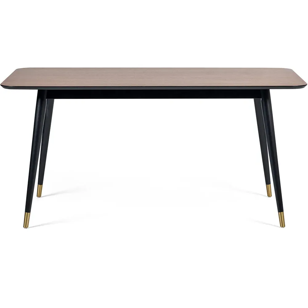 Findlay 4-Seater Rectangular Dining Table - Black, Walnut