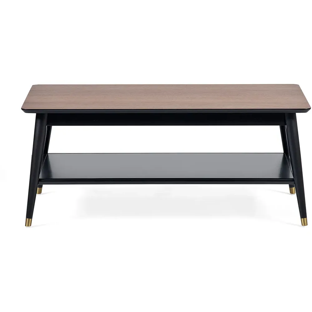 Findlay Coffee Table with Shelf - Brown, Walnut