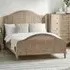 Fleur King Size Rattan Bed - Light Oak