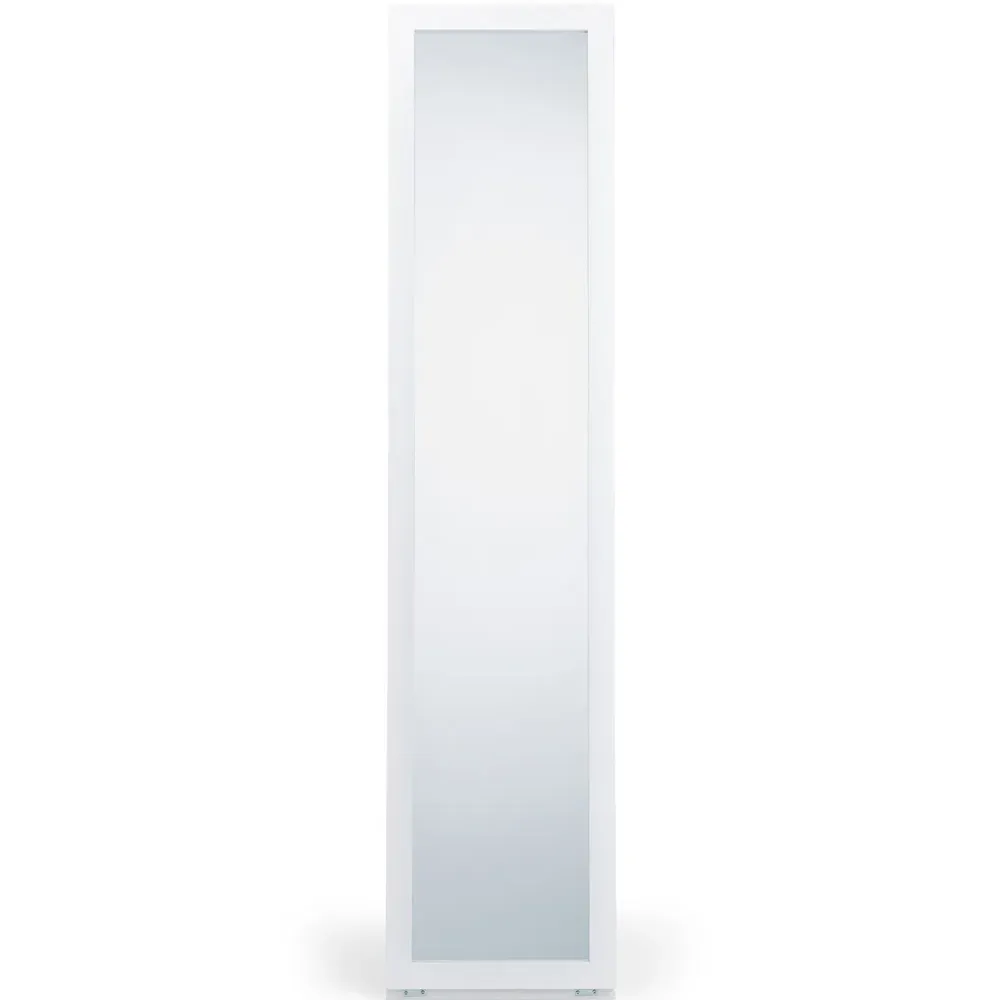 Fresco 2 Shelf Floor Mirror Cabinet - White