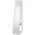 Fresco 2 Shelf Floor Mirror Cabinet - White