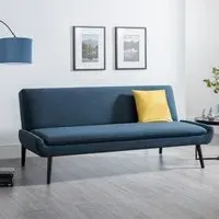 Gaudi 3-Seater Sofa Bed - Blue, Linen