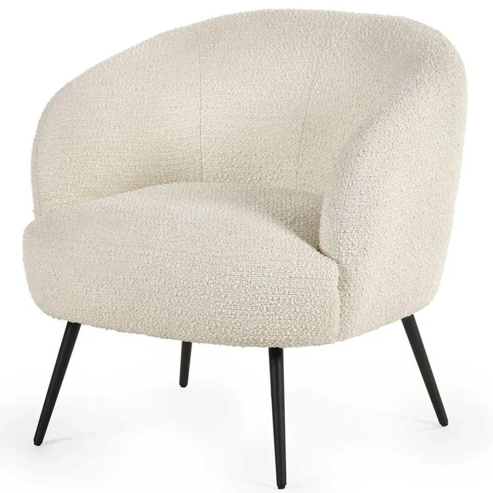 Gigi Accent Chair - Cream, Boucle