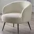Gigi Accent Chair - Cream, Boucle