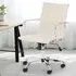 Gio Swivel Office Chair with Adjustable Height - Cream, Faux Leather