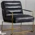 Giorgio Accent Chair - Black, Leather