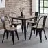 Grafton Set of 4 Dining Chairs - Black, Metal