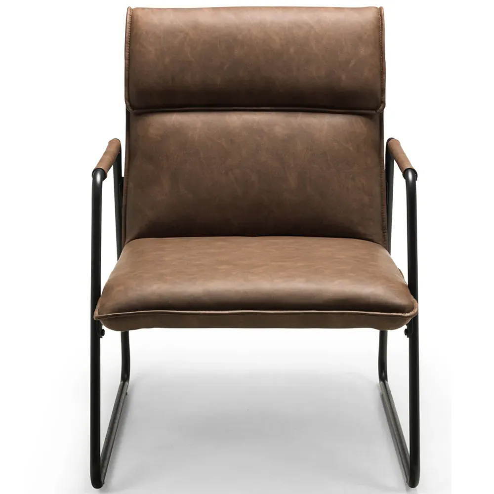 Gramercy Chair - Brown, Faux Leather