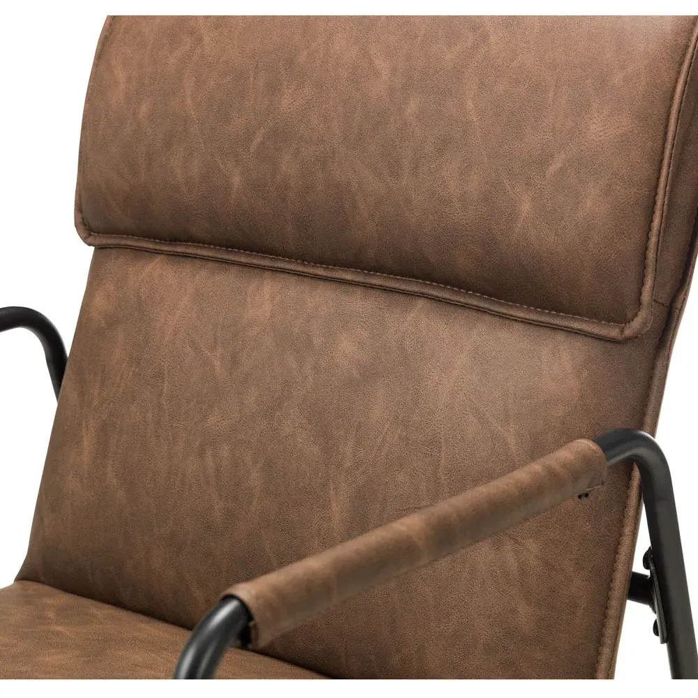 Gramercy Chair - Brown, Faux Leather