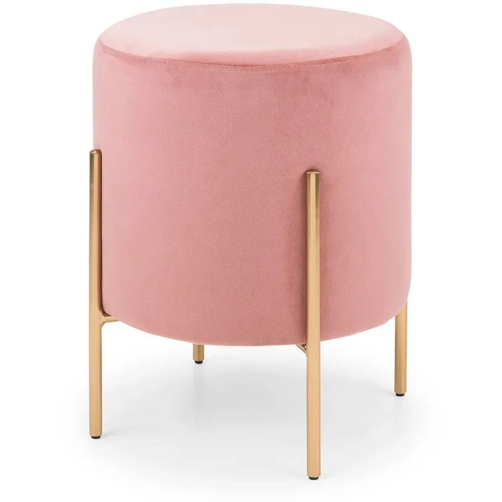Harrogate Dressing Table Stool - Pink, Velvet