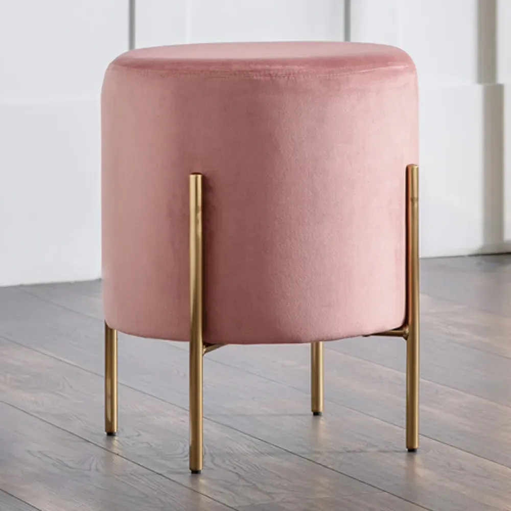 Harrogate Dressing Table Stool - Pink, Velvet image