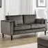 Hayward 2-Seater Sofa - Grey, Velvet
