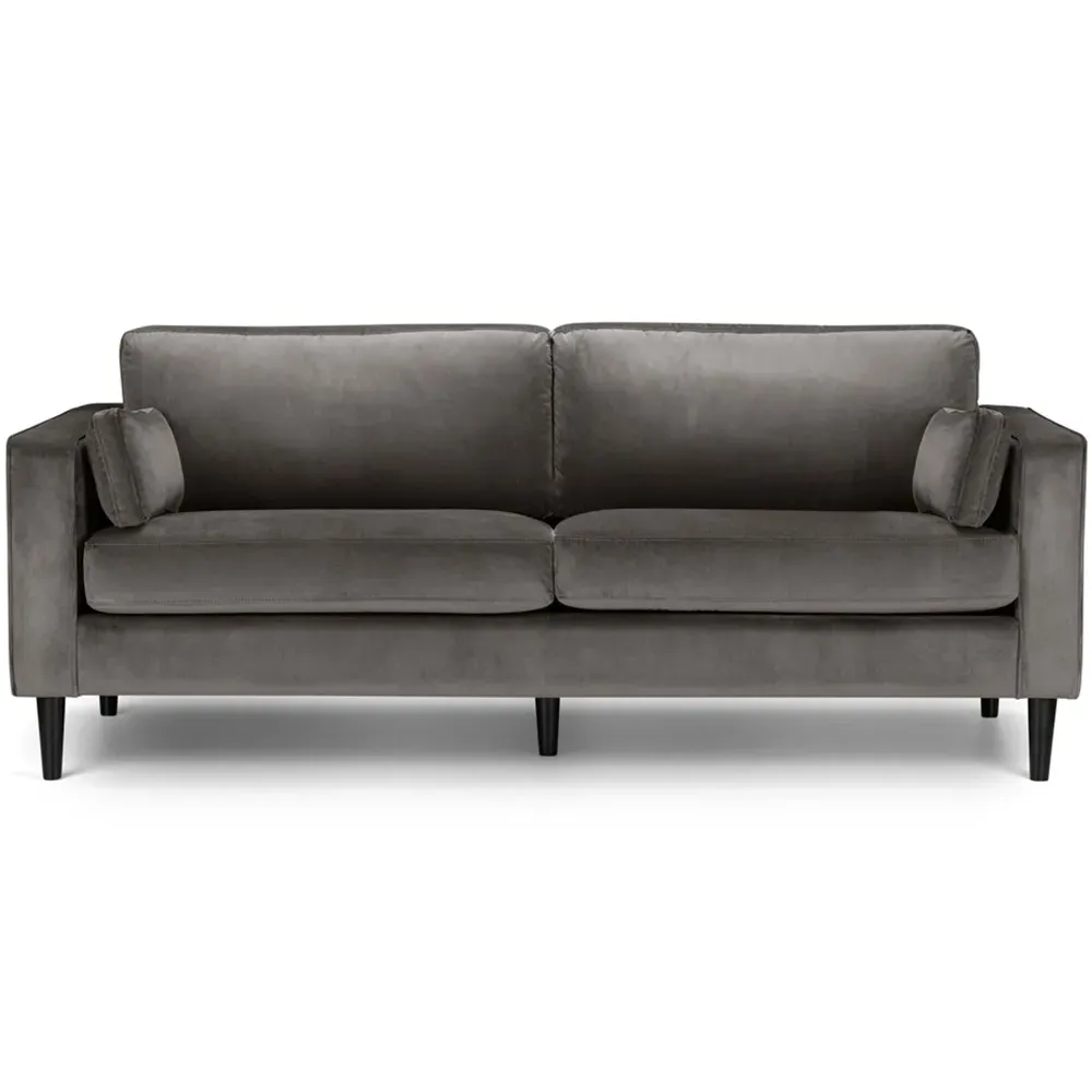 Hayward 3-Seater Grand Sofa - Grey, Velvet