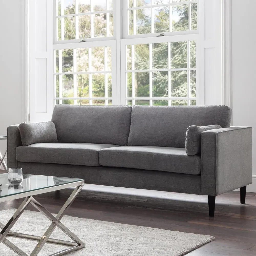 Hayward 3-Seater Sofa - Grey, Chenille