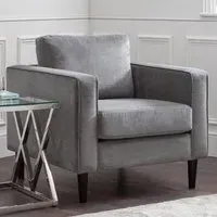 Hayward Chair - Grey, Chenille