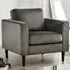 Hayward Velvet Armchair - Grey