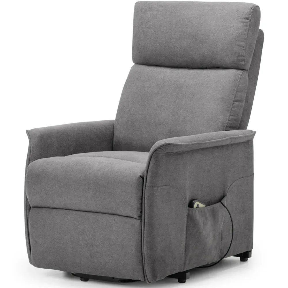 Helena Riser Recliner Chair - Charcoal, Fabric
