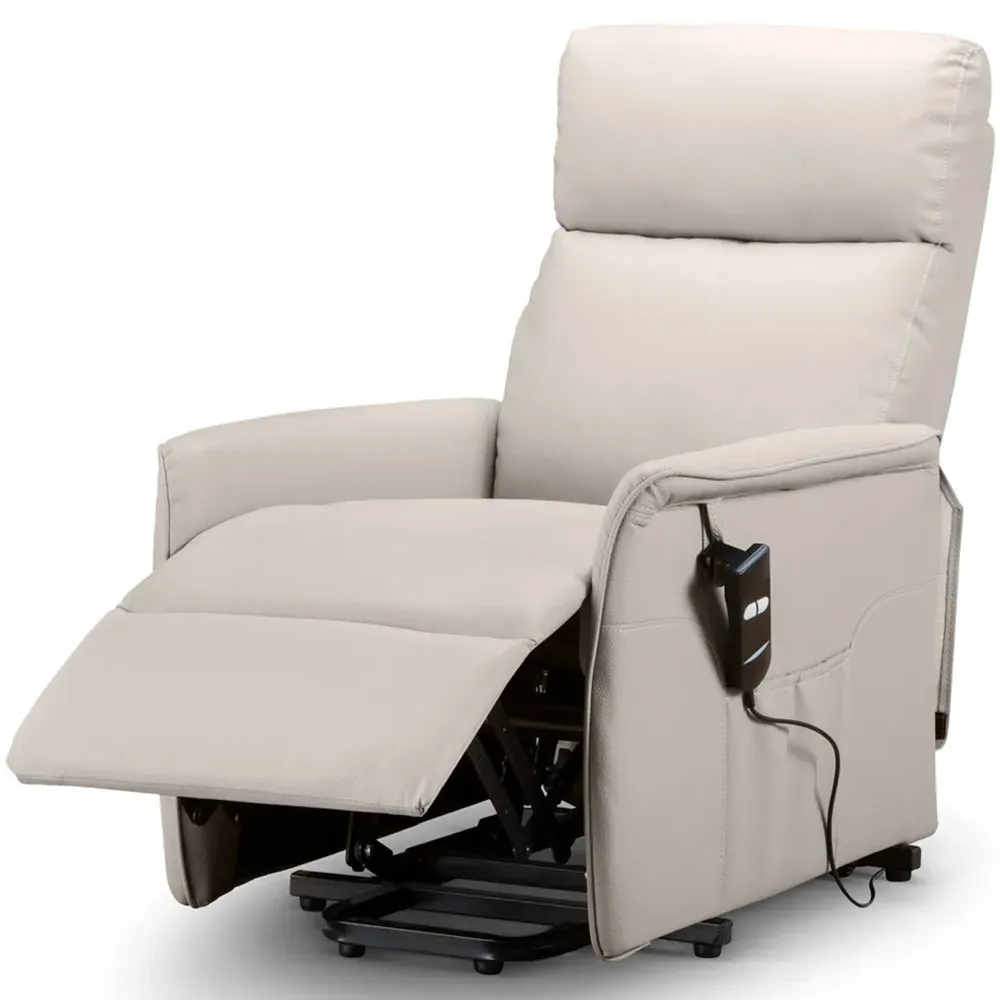 Helena Riser Recliner Chair - Pebble, Faux Leather