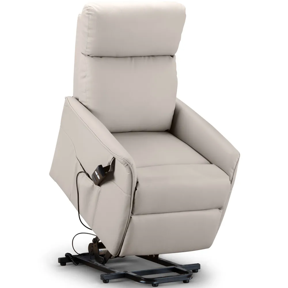 Helena Riser Recliner Chair - Pebble, Faux Leather